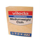 x10 VILEDA YELLOW MEDIUMWEIGHT CLOTH