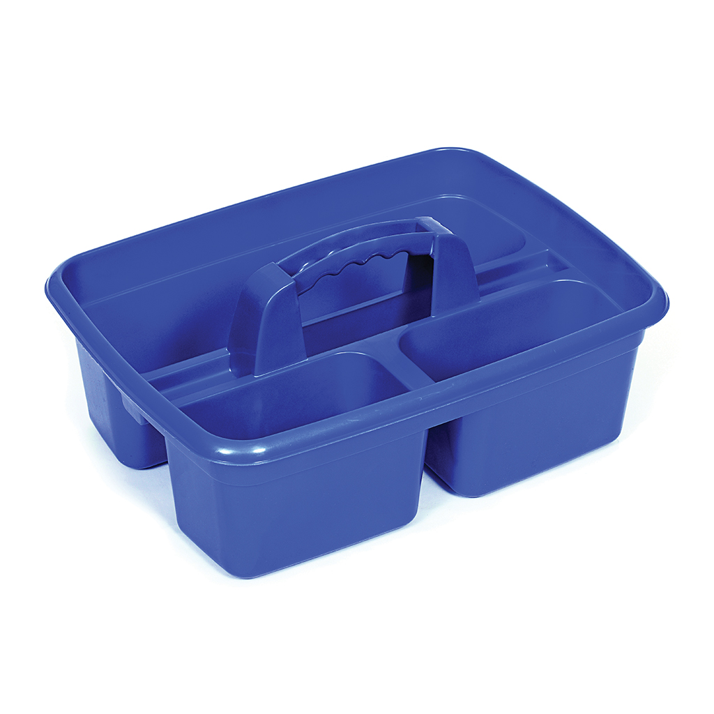 CLEANERS CADDY BLUE THREE COMPARTMENT