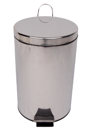 Pedal Bin Steel 12 Litre - Stainless Steel