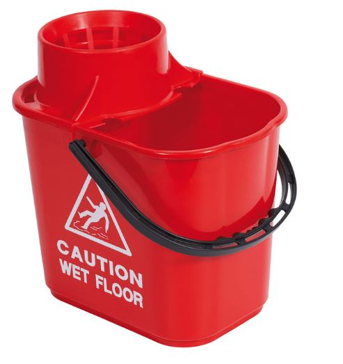 Professional Bucket & Wringer 15 Litre - Red