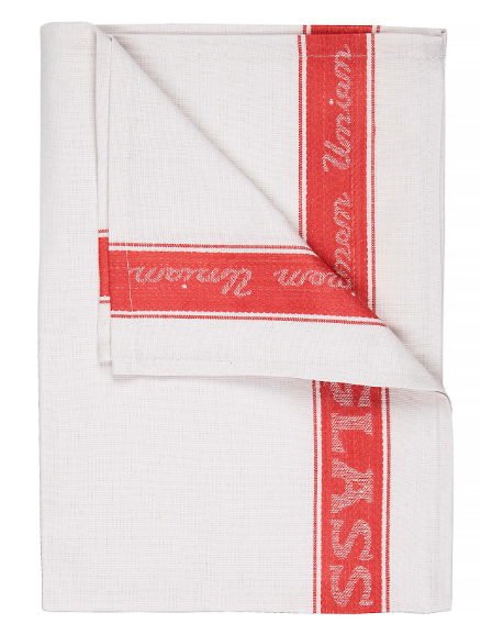 Tea Towel Glass Cloth Linen Union 76x50cm - Red