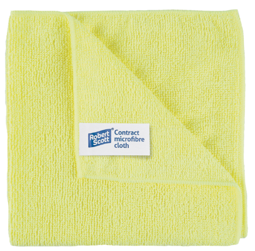 x10 CONTRACT YELLOW MICROFIBRE CLOTH 40cm