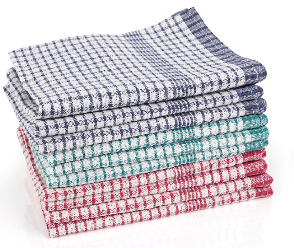 x10 RICE WEAVE TEA TOWEL 45x70cm ASSORTED