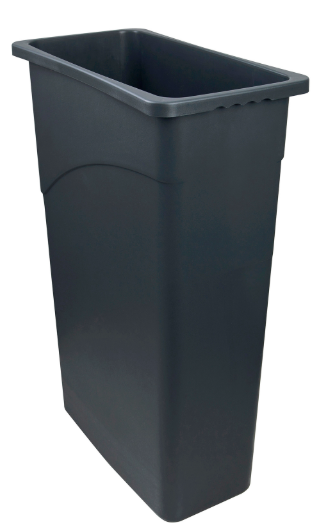 x1 GREY 90Ltr RECYCLING WALL HUGGER BIN