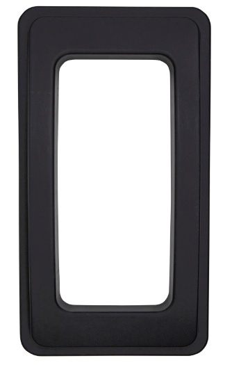 x1 BLACK RECYCLING WALL HUGGER LID