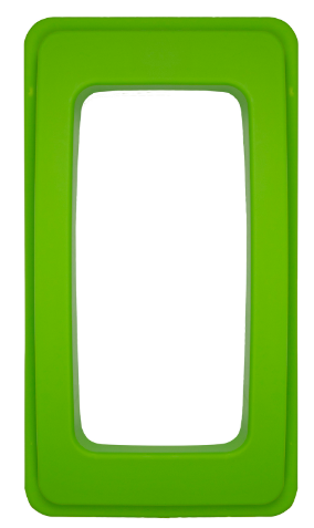 x1 LIGHT GREEN RECYCLING WALL HUGGER LID