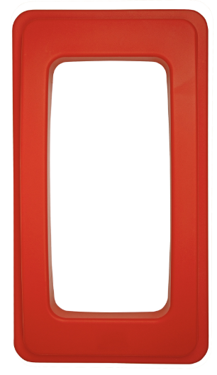 x1 RED RECYCLING WALL HUGGER LID
