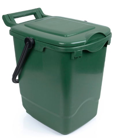 x5 GREEN FOOD WASTE CADDY BIN 23Ltr